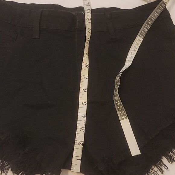 Kan can black distressed jean shorts size 29 - Picture 6 of 11